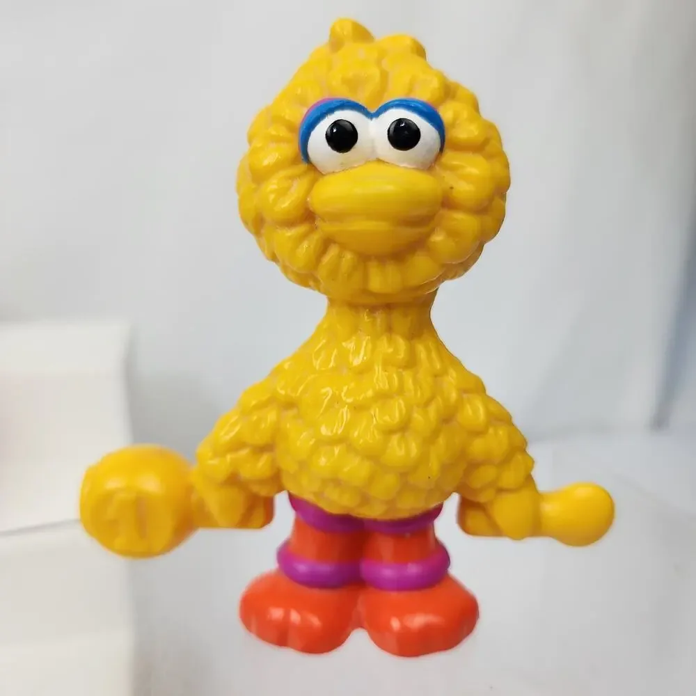 1994 Sesame Street Complete Set Of 8 Connect & Count Toys Big Bird Elmo Grover